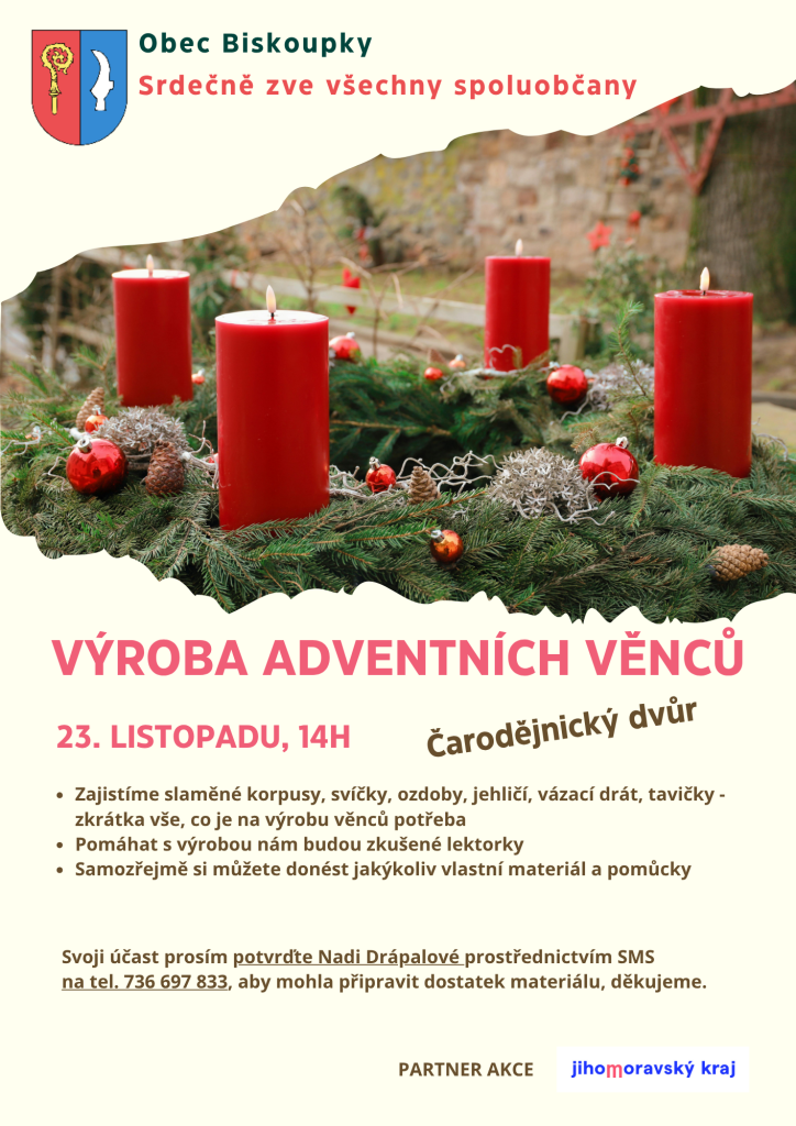 Výroba adventních věnců 