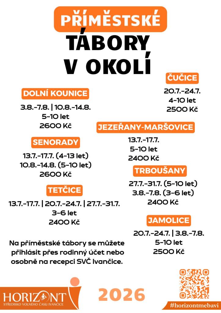 Tábory v&nbsp;okolí Ivančic - SVČ Ivančice 