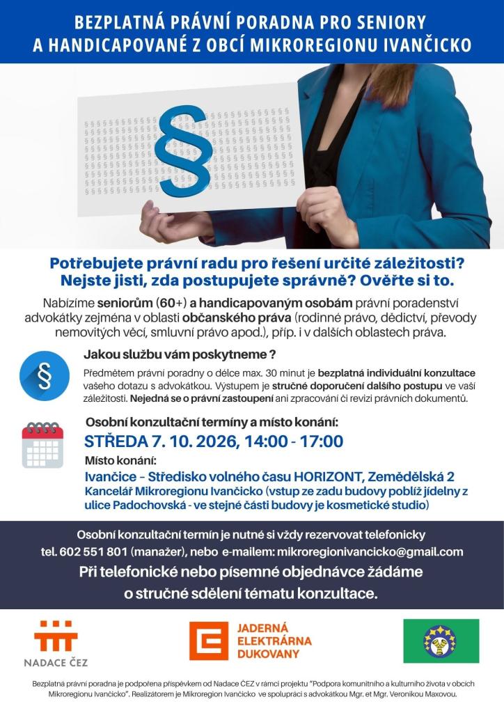 Právní poradna Mikroregion senioři