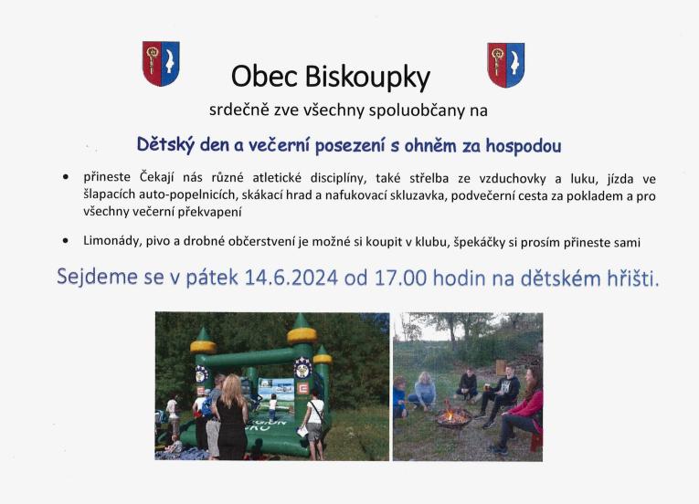 14.6.2024 - Dětský den a večerní posezení s překvapením
