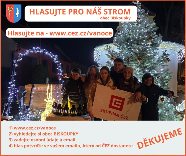 Soutěž vánoční strom Biskoupky