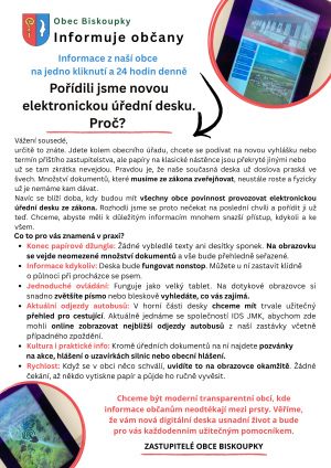 Digitální deska - informace občanům