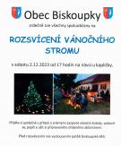 Rozsvícení vánočního stromu 2.12.2023 od 17 hod.